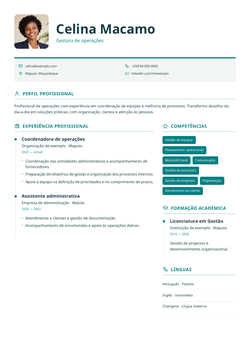 Exemplo Índico: Fotografia · Percurso em linha do tempo