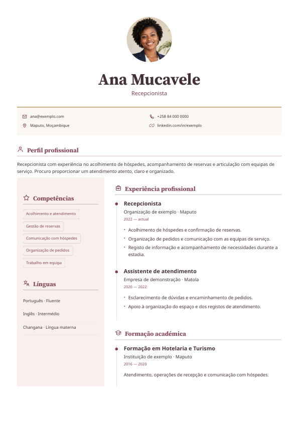 Exemplo Acolher: Retrato centrado · Tipografia editorial · Coluna de apoio à esquerda